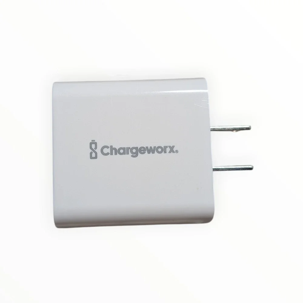 D6-U Chargeworx - USB & USB-C Rapid Wall Charger - White 17w‎